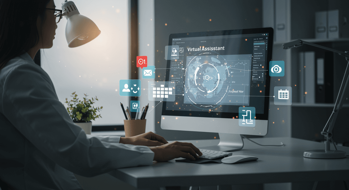 Virtual Assistant using a computer for admin tasks