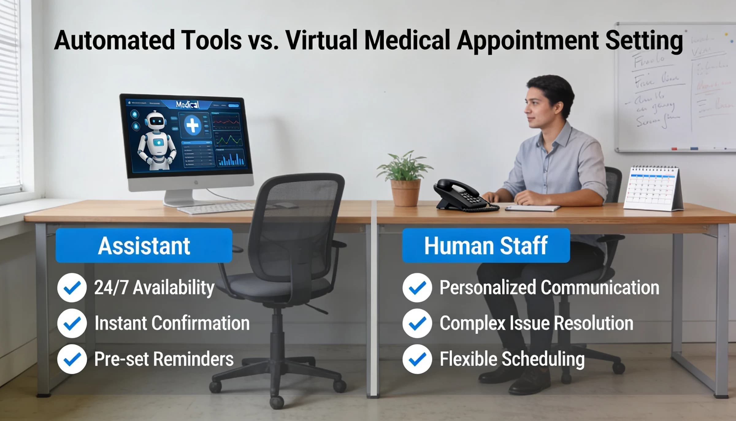 Automated Tools vs. Virtual Medical Appointment Setting Which Converts Better?